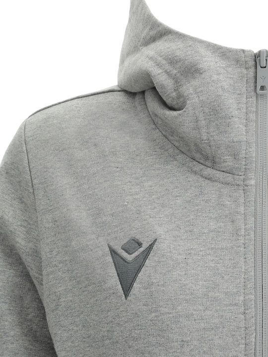 Damen-Sweatjacke mit Kapuze Grau