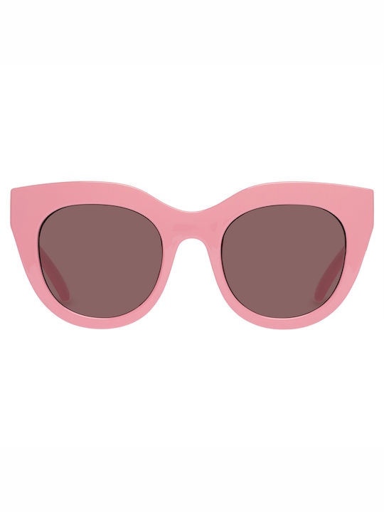 Le Specs Air Heart Women's Sunglasses with Pink Plastic Frame and Pink Lens LSP2202579