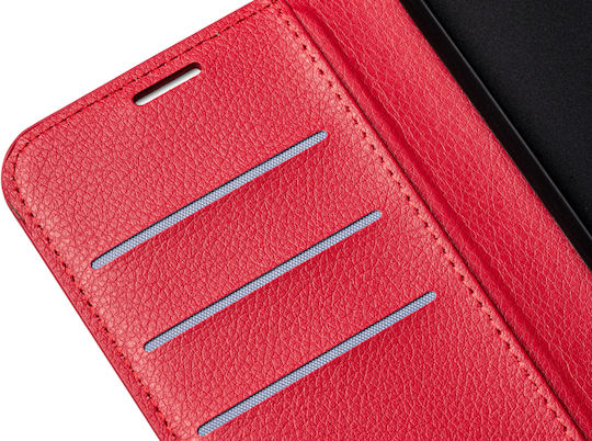 Naxius Case Book Synthetisches Leder Rot (Vivo Y22S / Y35)