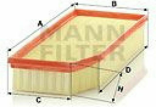 Mann Filter Φίλτρο Αέρα Αυτοκινήτου για Mercedes-Benz C Class / CLK Class / E Class / G Class / M Class
