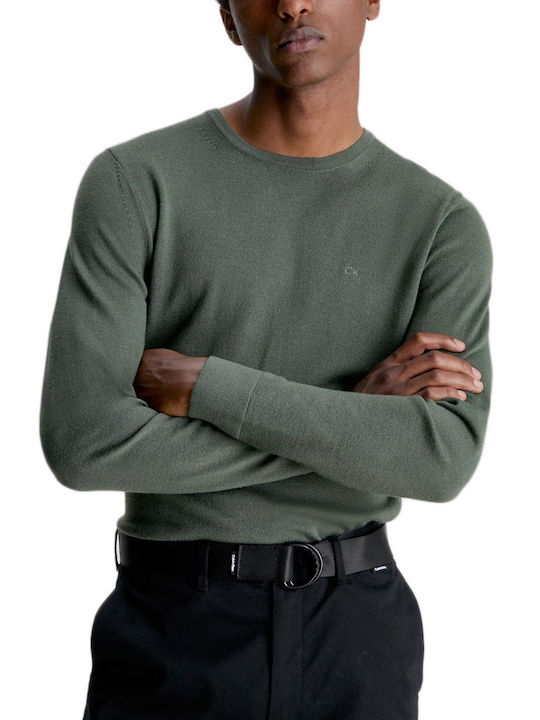 Calvin Klein Men's Long Sleeve Blouse Khaki