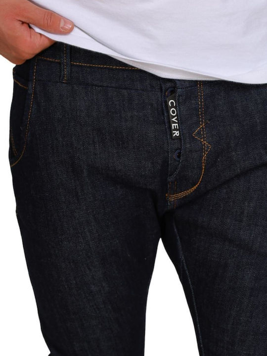 Herren Jeanshose Elastisches mit Lose Anwendung Marineblau