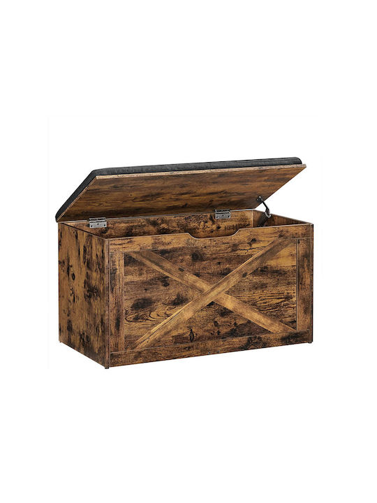 Vasagle Wooden Decorative Trunk Brown 76x40x48cm