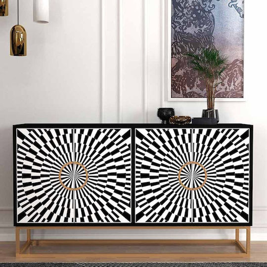 Bufet Gradel Negru 150x35x83.6cm