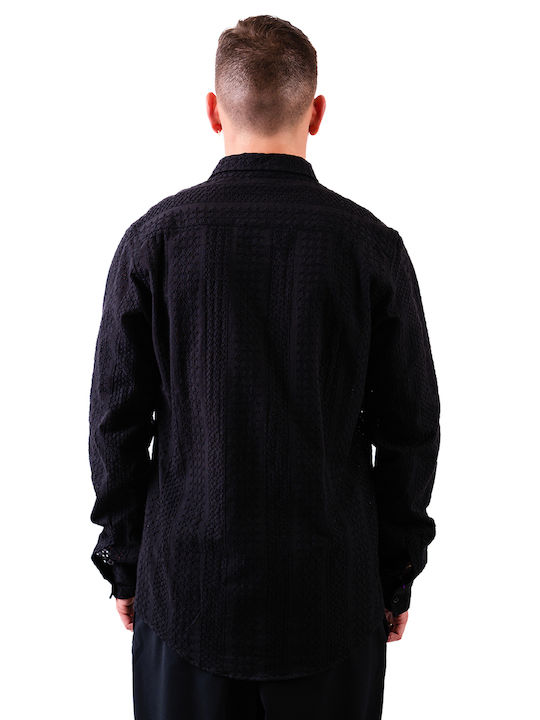 Black Circus Men's Shirt Long Sleeve Black