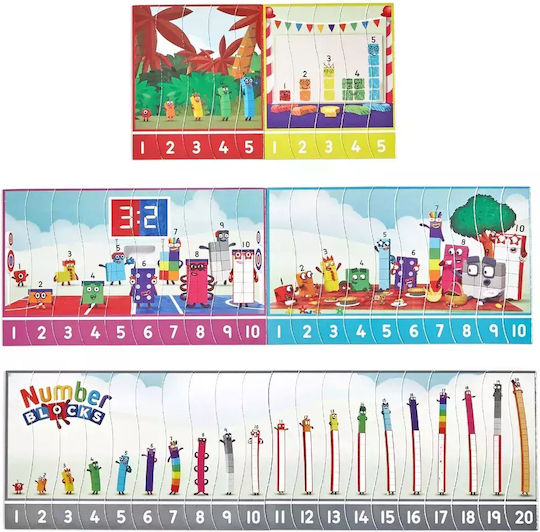 Learning Resources Numberblocks Αριθμοκυβάκια Παζλ Αλληλουχίας Αριθμών Εκπαιδευτικό Παιχνίδι Γνώσεων για 3+ Ετών