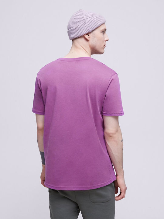 Alpha Industries Basic Herren T-Shirt Kurzarm Lila