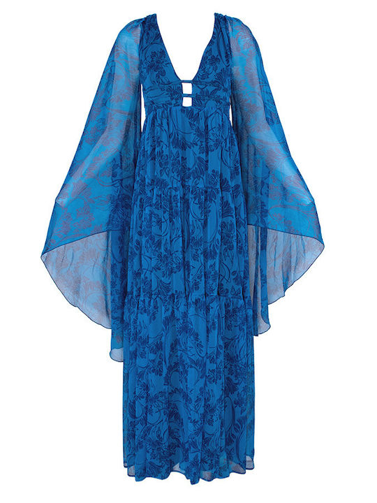 Pinko Maxi Φόρεμα για Γάμο / Βάπτιση Μπλε