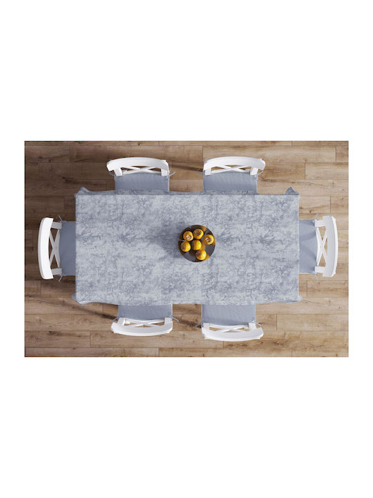 Dimcol Panama Shadow Cotton & Polyester Stain Resistant Tablecloth Light Grey 140x180cm