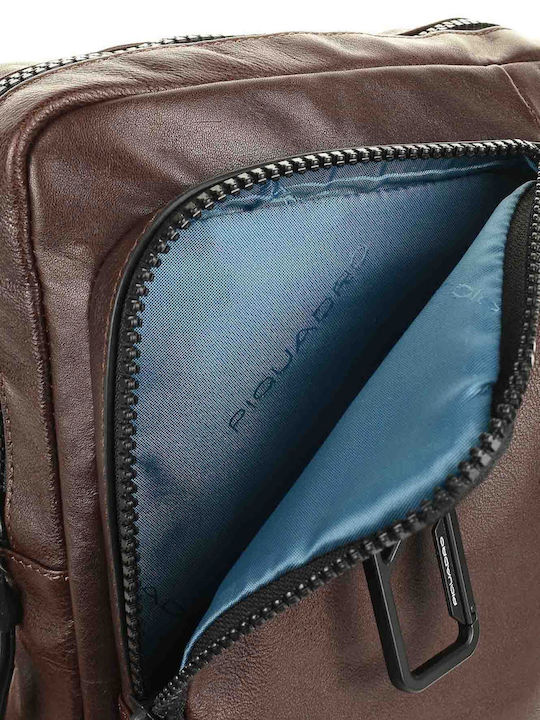 Leder Herrentasche Schulter / Crossbody Braun