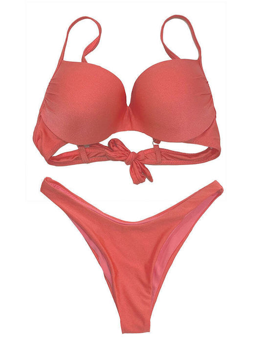 Set Bikini Brazilia Portocaliu