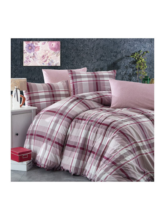 Dimcol Bettbezug Einzelbett 160x240 Εκάβη 422 Mauve