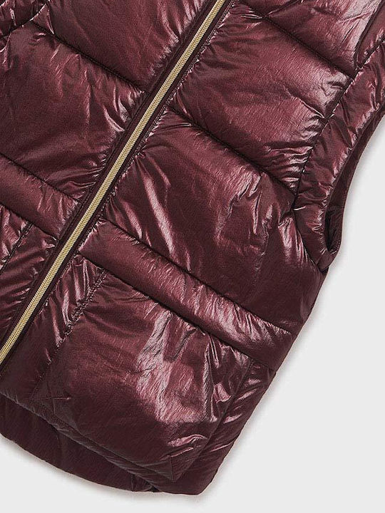 Kinder Steppjacke Ärmellos Kurz Lila