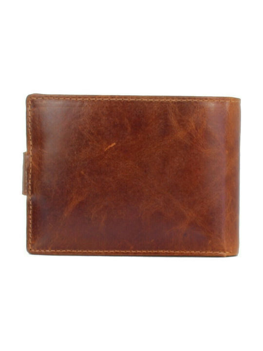 Leather Men's Wallet Classic with RFID Cognac