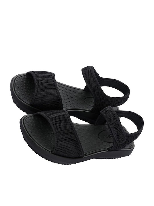 Women's Ankle Strap Platforms Black