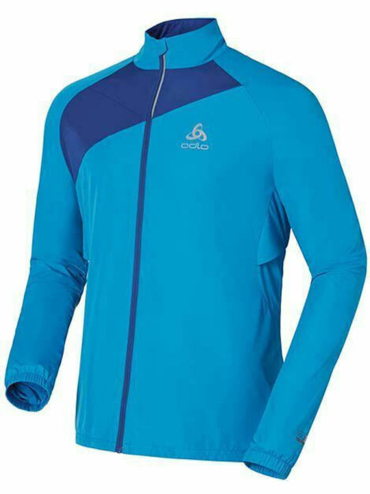 Odlo Sportliche Herrenjacke Hellblau