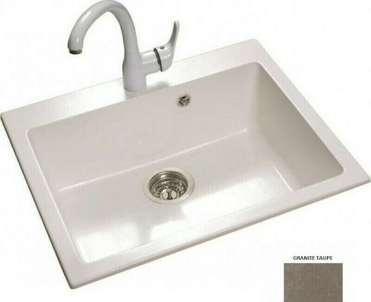 Sanitec Classic 338 Ένθετος από Συνθετικό Γρανίτη Μ70xΠ50cm