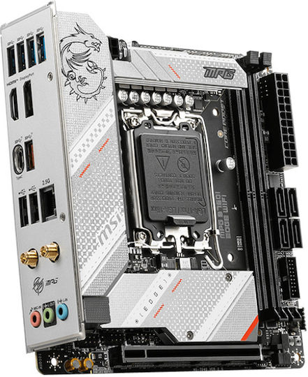 MSI MPG B760I EDGE WIFI Motherboard Mini ITX με Intel 1700 Socket 7D40-005R