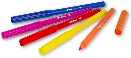 Colorino Kids Μαρκαδόροι Ζωγραφικής 2mm Λεπτοί Σετ 24 χρώματα