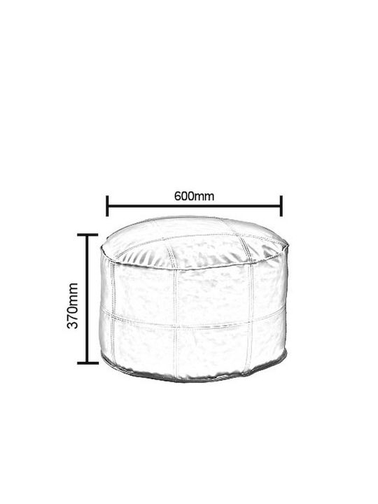 Fotolii Puf Scaun Impermeabil Akila Negru 86x86x39cm