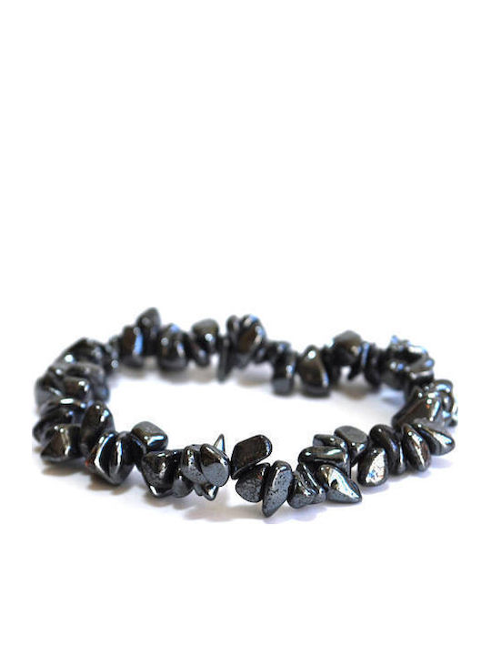 Yogi & Yogini Γυναικείο Βραχιόλι Black Hematite από Κορδόνι 8cm