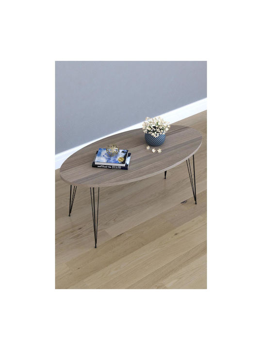 Ovale Zentral Kaffeetisch Seye Holz Cordoba M90xB45xH40cm