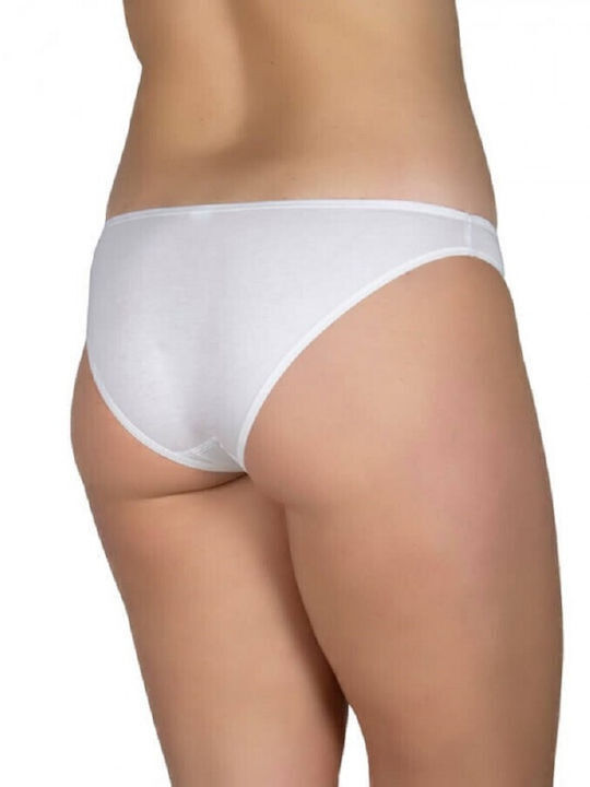 Ελομάς Baumwolle Damen Slip Weiß