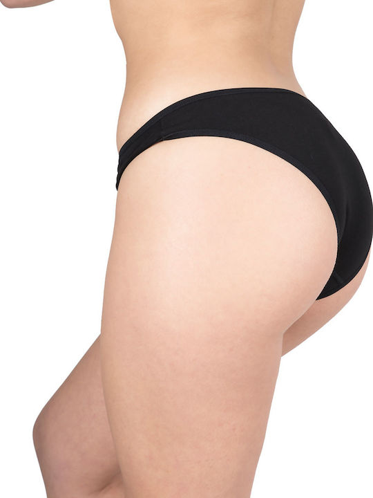 A.A UNDERWEAR Bumbac Femei Alunecare MultiPack Negre