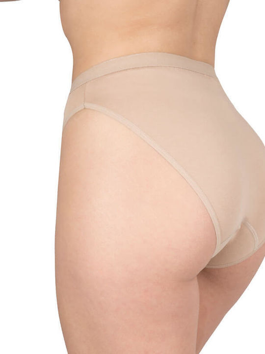 A.A UNDERWEAR Tai Βαμβακερά Γυναικεία Slip MultiPack Μπεζ