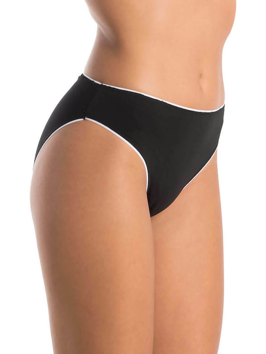 A.A UNDERWEAR PLUS Bumbac Femeie Alunecare Negru