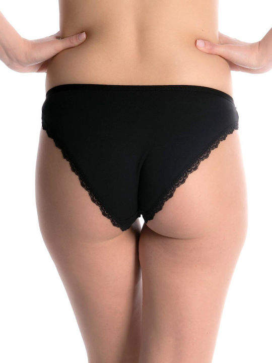 Jokers Baumwolle Damen Slip mit Spitze Weiß