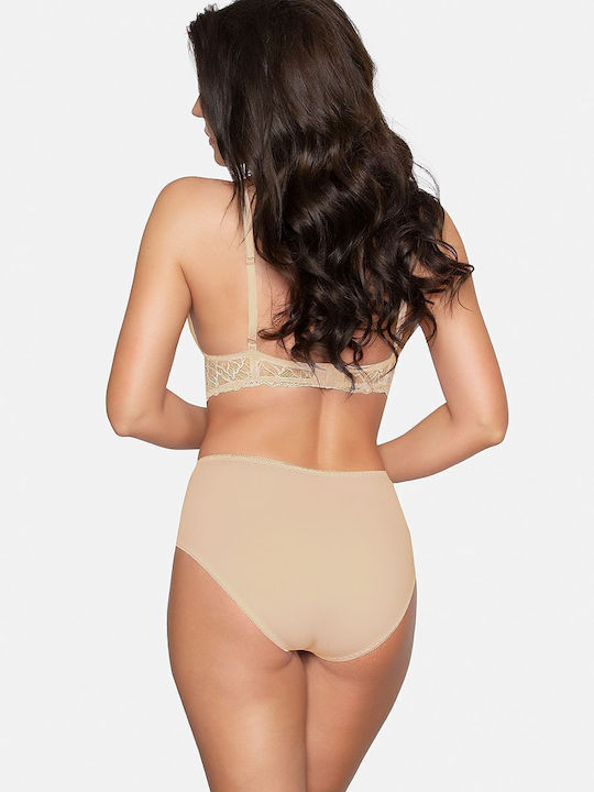 Babell Baumwolle Damen Slip Beige