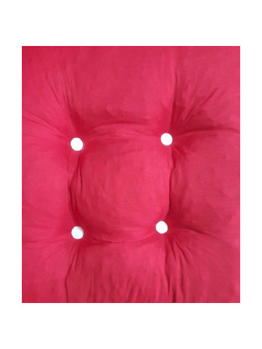 Sidirela Garden Chair Cushion with Back Bamboo Red 50x95cm.