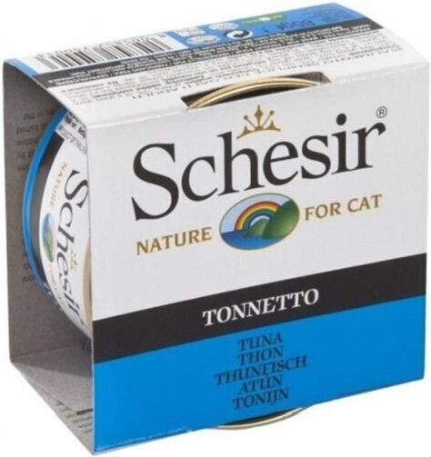 Schesir Nature for Cat Hrană Umedă pentru Pisici Adulte în Conservă cu Ton fără Gluten 85gr