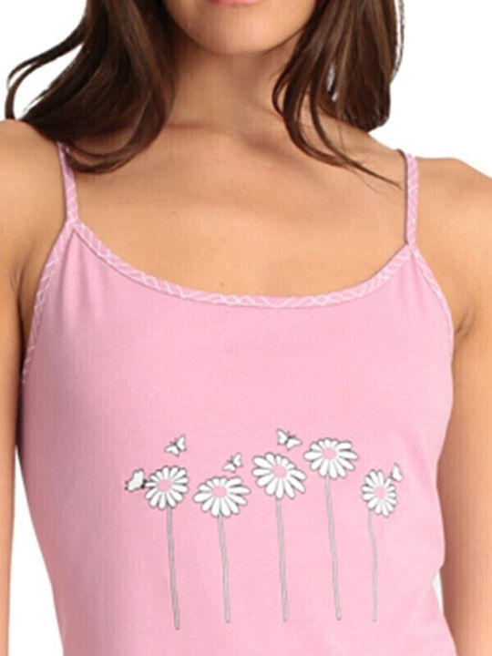 Lydia Creations Sommer Damen Nachthemd Rosa
