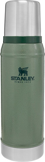 Stanley Classic Legendary Bottle Thermos Stainless Steel BPA Free 750ml Hammertone Green with Cap-Cup