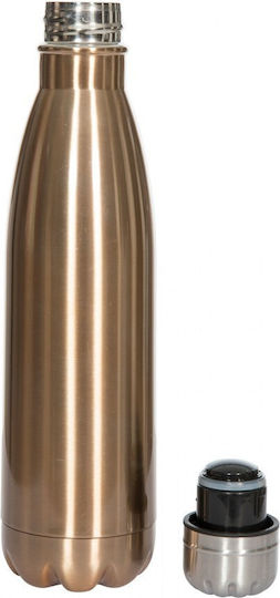 Trespass Bottle Thermos Stainless Steel 500ml Gold