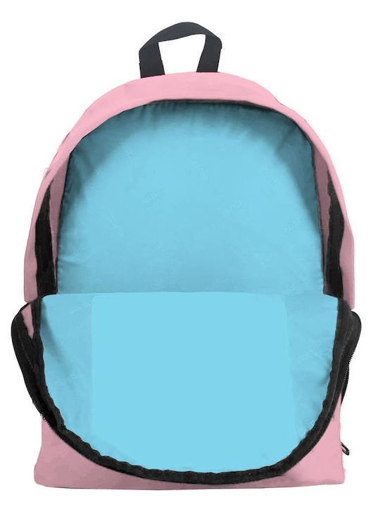 Must Monochrome Puffy School Bag Backpack Elementary, Elementary in Pink color