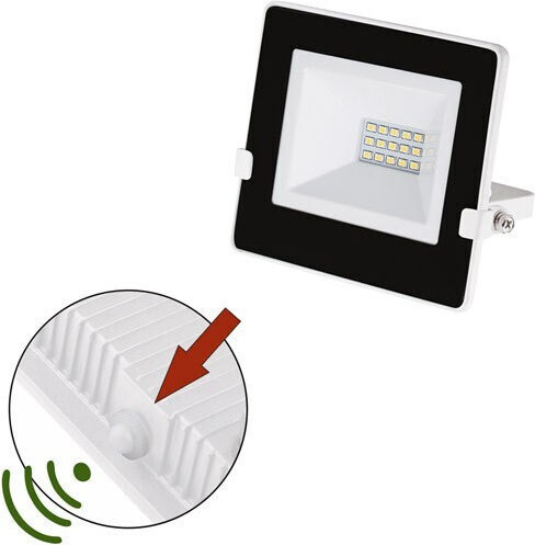 Adeleq Waterproof LED Flood Light 10W Natural White 4000K with Photocell IP65