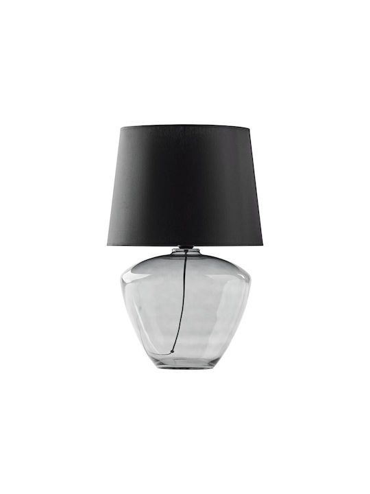TK Lighting Fiord Γυάλινο Πορτατίφ για Ντουί E27 με Λευκό Καπέλο και Βάση