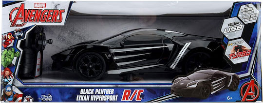 Dickie Marvel Panther Lykan Hypersport Turbo Remote Controlled Car Black