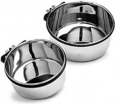 Happypet Stainless Bowls Dog Food & Water Silver 300ml 13061