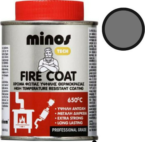 Mercola Цвят на лака Висока температура Разтворимо Fire Coat 650⁰C 0.75лт Silver