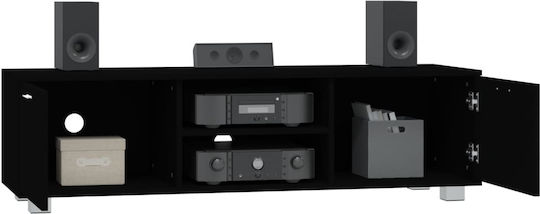 TV Stand Black M140xD40.5xH35cm