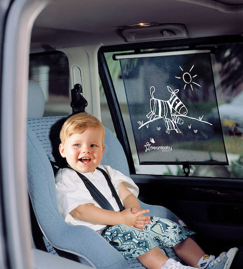 Dreambaby Car Sun Shades Zebras & Tigers 41cm 2pcs