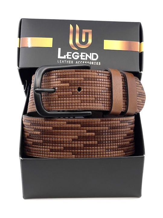 Legend Accessories Ανδρική Ζώνη Δερμάτινη Ταμπά