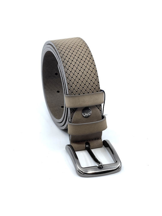 Men's Belt Leather Beige
