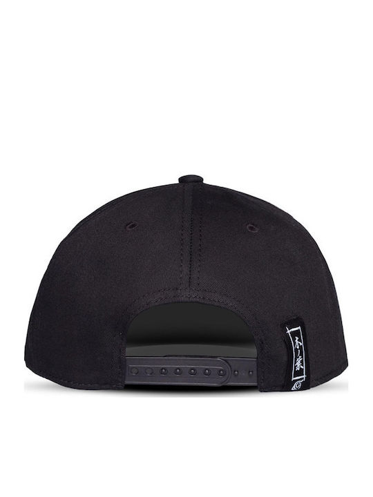 Naruto Shippuden Kakashi Line Art Men's Jockey with Flat Brim Black
