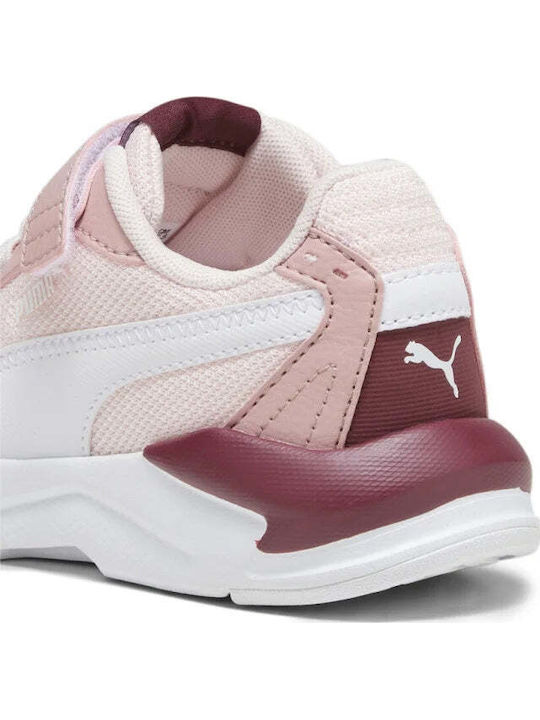 X-Ray Kids Sports Shoes Running with Hoop & Loop Closure Pink