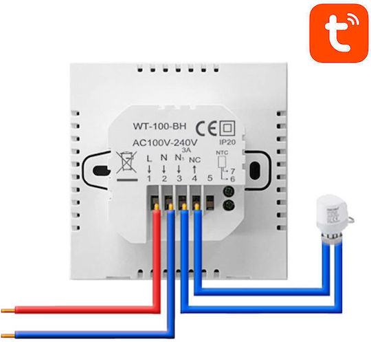 Avatto Avatto ZWT100 3A Zigbee Tuya Ψηφιακός Θερμοστάτης Χώρου Smart